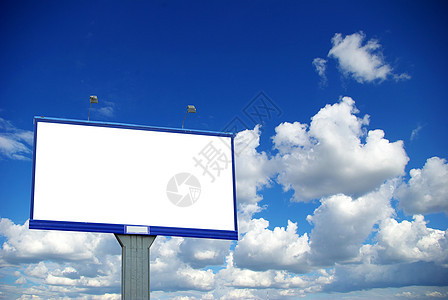 天空上的广告牌风俗公司账单空白白色营销商业路标海报旗帜图片