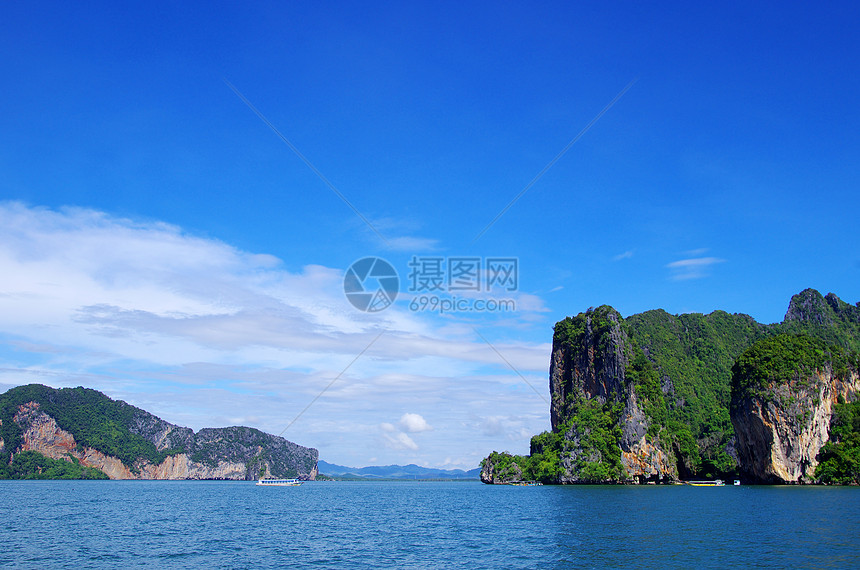 海和海海浪支撑情调海景沿海海洋天空天堂风景地平线图片