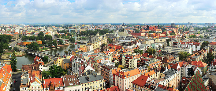 wroclaw 拼写法律国家太阳蓝色中心抛光天空风景建筑旅游订单图片