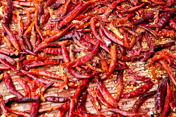 干辣椒辣椒调味品植物香料胡椒红色棕色食物香料味蔬菜图片