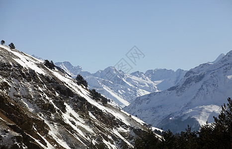 山山脉山峰旅行冰川爬坡蓝色太阳旅游冻结阳光晴天图片