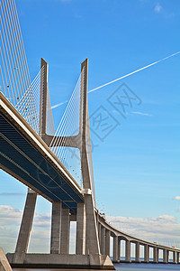 桥博览会城市反射地标伽马工程建筑日落蓝色金属图片