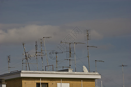 电视房子频率盘子金属电缆城市播送设施电子产品广播图片