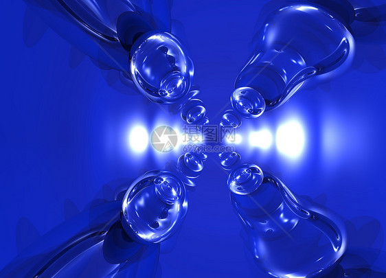 现代抽象背景图样插图Name蓝色天蓝色反射玻璃气泡图片