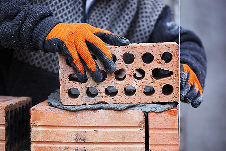 建筑工砖工人砖匠技术工具水泥职场劳动者石头安装工作建设者房子图片