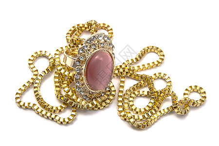 项链艺术戒指首饰奢华珠子宏观古董宝石金属魅力图片