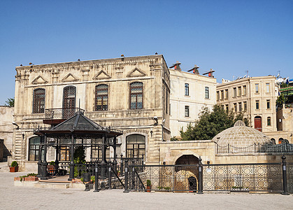 巴库阿泽拜扬建筑街景水平建筑物街道房屋旅行家园城市房子图片