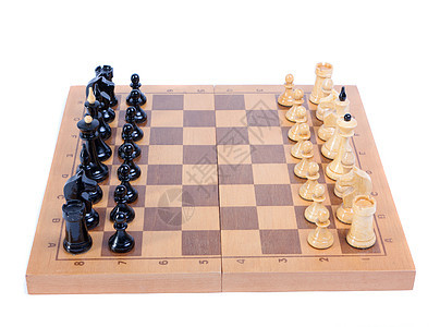 孤立的象棋棋棋盘典当运动白色竞赛国王摄影条纹木板战略闲暇图片