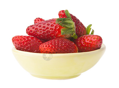 草莓 鲜红草莓背景白色宏观食物甜食甜点红色绿色水果叶子浆果图片