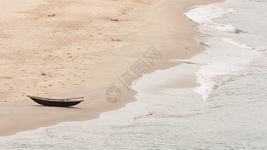 被遗弃的木船天空场景航海热带钓鱼正方形海洋车辆风景渔夫图片
