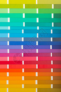 不同颜色的矢量彩色卡纸产品设计师调色板光谱纺织品卡片织物染料橙子彩虹背景图片