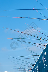 路亚钓鱼加拉塔桥加拉塔大桥直达丹布尔的钓鱼线卷轴垂钓者运动爱好天空渔夫加拉塔活动闲暇海岸背景