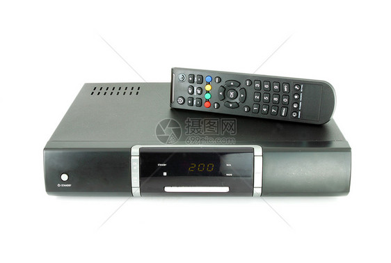 卫星电视远程和接收器控制板立体声水平收音机频道娱乐按钮渠道信号盒子图片