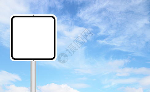 蓝色天空的空白符号旅行商业假期注意力车道建造路标街道交通运输图片