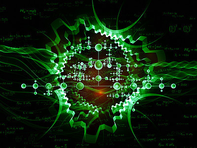 象形物理绿色作品公式原子齿轮元素力学墙纸化学海浪图片