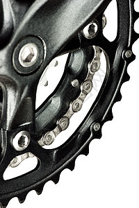 MTB 带有链链的曲柄元件圆圈驾驶牙齿技术传动戒指磁带宏观自行车金属图片
