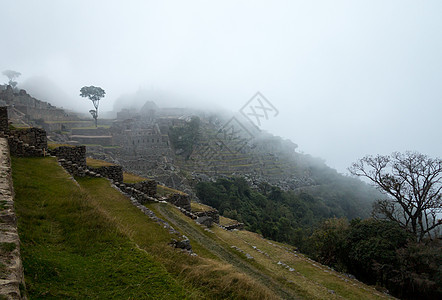 秘鲁库斯科地区的马丘村庄废墟遗产阳台假期梯田石头建筑学建筑图片