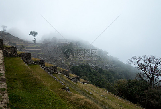 秘鲁库斯科地区的马丘村庄废墟遗产阳台假期梯田石头建筑学建筑图片