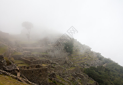 秘鲁库斯科地区的梯田文明脚步踪迹村庄阳台墙壁旅行遗产建筑图片