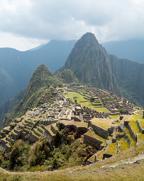 秘鲁库斯科地区的顶峰文明石头假期梯田阳台墙壁旅游建筑物废墟图片