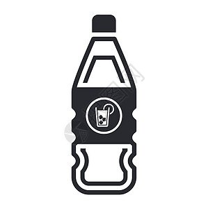 饮料瓶图标矢量插图标签瓶子图片