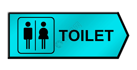 白色上的厕所标志洗手间蓝色小便民众女孩标签木板卫生假期身体图片