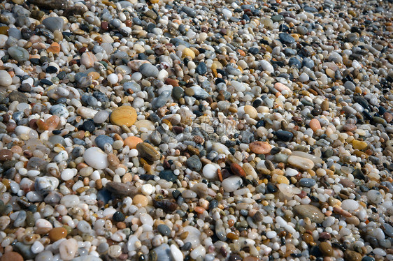 海滩上的小石头热带碎石粮食岩石海岸卵石图片