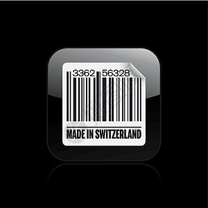 单一瑞士图标矢量插图卡片市场标签销售代码导游后勤身份产品数据背景图片
