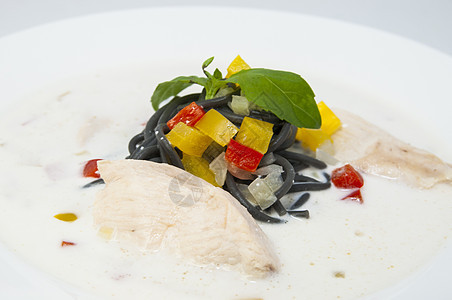 白汤营养蔬菜美食香菜芹菜土豆食物白色肉丸洋葱图片