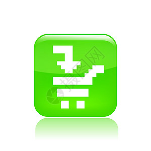 像素计算机图标矢量插图正方形电脑网络销售店铺商业背景图片