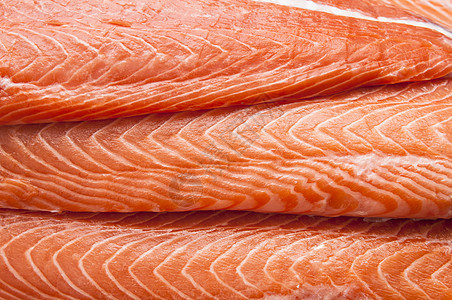 鲑鱼食物宏观盘子鱼片线条营养用餐海鱼小吃橙子图片