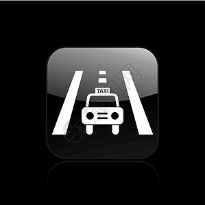 孤立出租车图标矢量插图司机驾驶运输街道陪伴车辆服务背景图片
