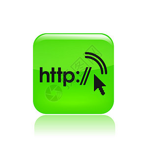 单一 http 图标的矢量插图网络互联网技术房子上网导航网址电脑公司框架背景图片