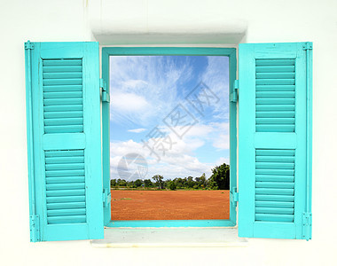 带有自然国的希腊风格窗口窗口装饰品环境商业房间艺术蓝色办公室阳光天空玻璃图片