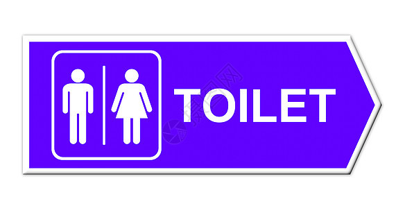 白色背景上的马桶符号卫生女孩插图男人浴室卫生间民众蓝色木板洗手间图片