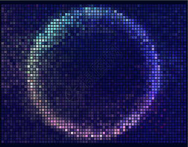 多彩圆广场像素摩萨伊克矢量班纳圆圈粉色蓝色正方形海报艺术圆形横幅艺术品黑色图片