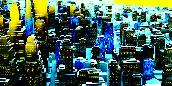 夜间商业区生活窗户景观街道建筑办公室天际摩天大楼市中心反射图片