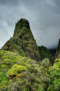 国家公园火山旅行海洋地标瀑布阳光绿色风景岩石岛屿图片