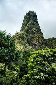 国家公园地标阳光绿色瀑布旅行天空风景火山岩石海洋图片