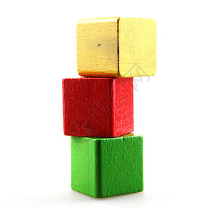 砖块建筑立方体绿色婴儿喜悦黄色学习游戏蓝色红色建筑物图片