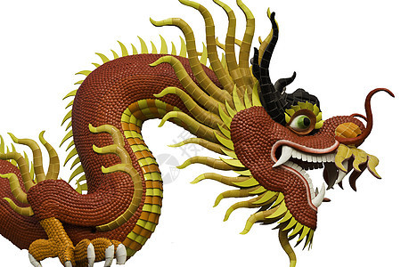 中国风格的龙雕像财富宗教节日寺庙雕塑力量天空刺刀传统装饰品图片