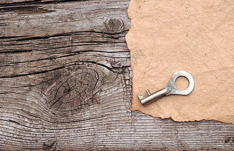 房间密钥古董复古木头酒店框架钥匙空白纸张木板纹理图片