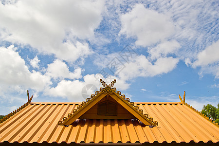 高塔屋顶上一片清蓝的天空蓝色旅行教会寺庙绘画文化信仰宗教建筑雕塑图片