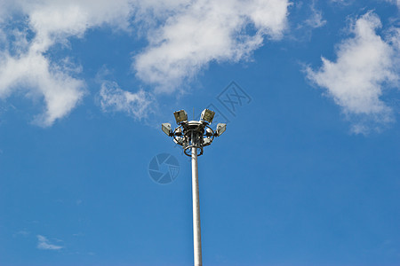 电灯后电力工业灯柱阳光街道口号公用事业天空照明蓝色活力邮政图片