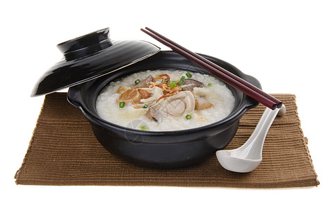 鸡尾粥大米锅食物水平稀饭餐厅蔬菜文化早餐午餐猪肉海鲜图片