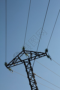 电电极传播技术活力工业电气电缆精力蓝色电压天空图片