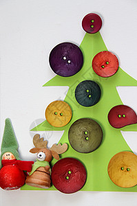 圣诞节树玩具可爱的童话高清图片