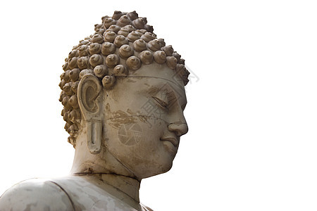 古老的佛像脸 泰国阿尤塔亚祷告冥想信仰旅行艺术文化绘画石头雕像雕塑图片