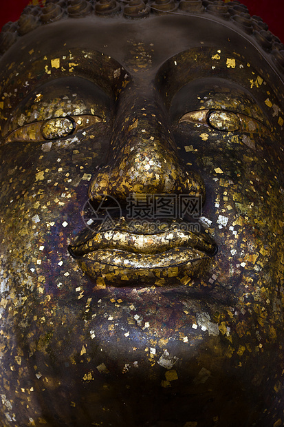 古老的佛像脸 泰国阿尤塔亚精神雕像艺术建筑学宗教旅行雕塑上帝历史绘画图片