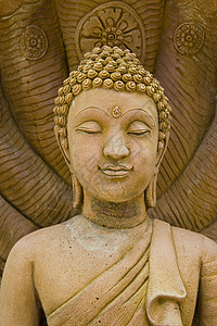 古老的石佛雕像地标历史性佛塔精神假期旅行文化佛教徒天际天空图片